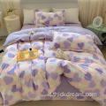 Case romantiche Foglio da letto Copertina di cuscino per letti